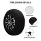thumbnail image 2 of Fotbe Skull rock record music heart Funda de Llanta de Repuesto con Estampado, Engrosada, Ajuste Universal para Jeep, Remolque, RV, SUV, Camión-16 inch, 2 of 6