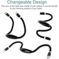 thumbnail image 3 of Luz de lectura recargable, luz nocturna manos libres con 3 niveles de brillo ajustables - Cable USB incluido (negro) JM, 3 of 5