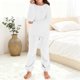 thumbnail image 4 of Cowsor Little Girls Outfits 2 Piece Toddler Long Sleeve Sweatshirt Leggings Pants Clothing Set, 4 of 7