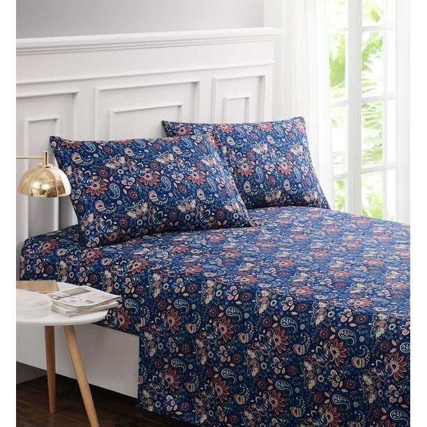 Anya Paisley 4piece Sheet Set Queen