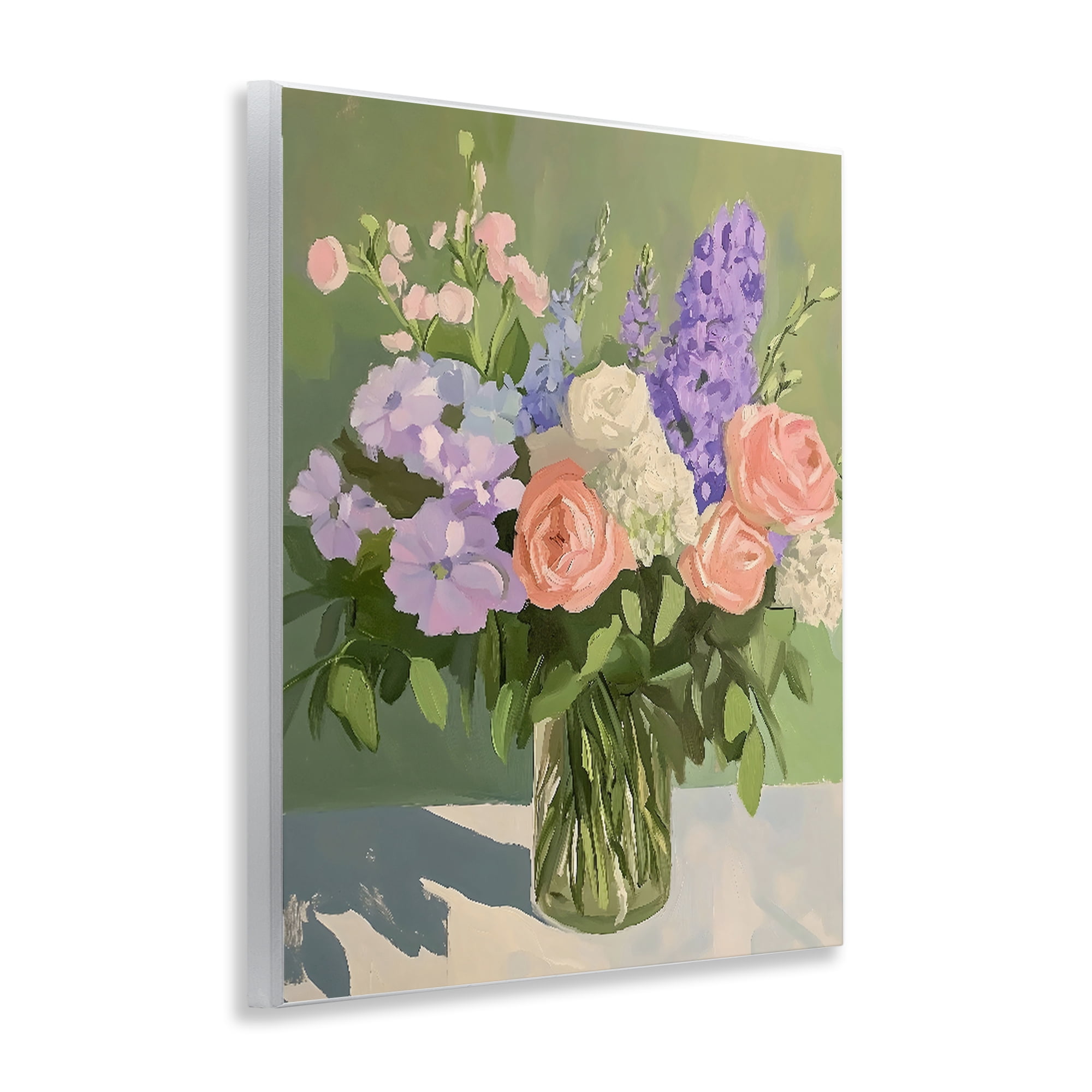 Stupell Industries Mixed Roses & Lilacs Bouquet Wall Plaque Art, design by The Prints Vibe
