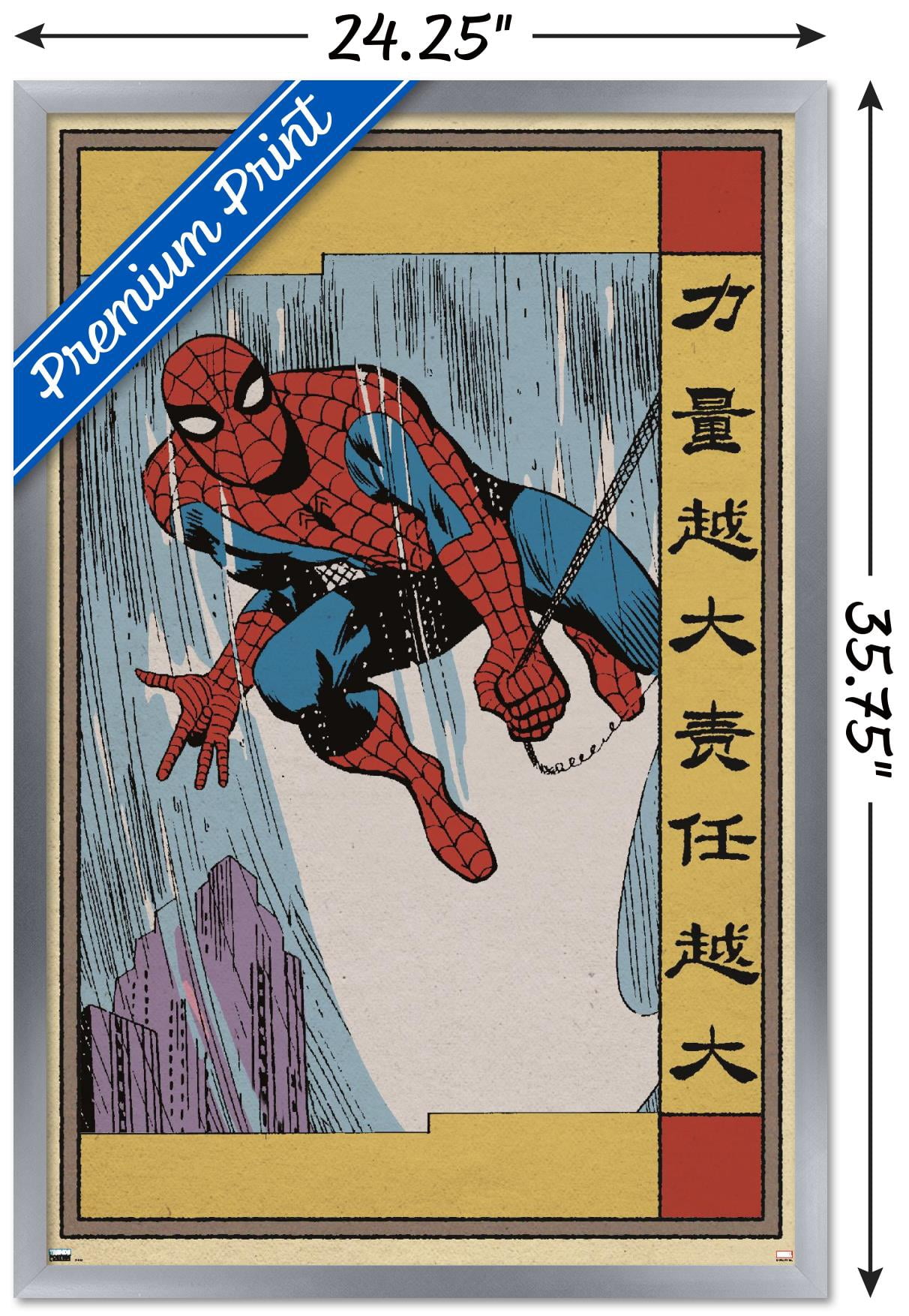 Marvel Modern Heritage - Spider-Man Wall Poster, 22.375" x 34" Framed