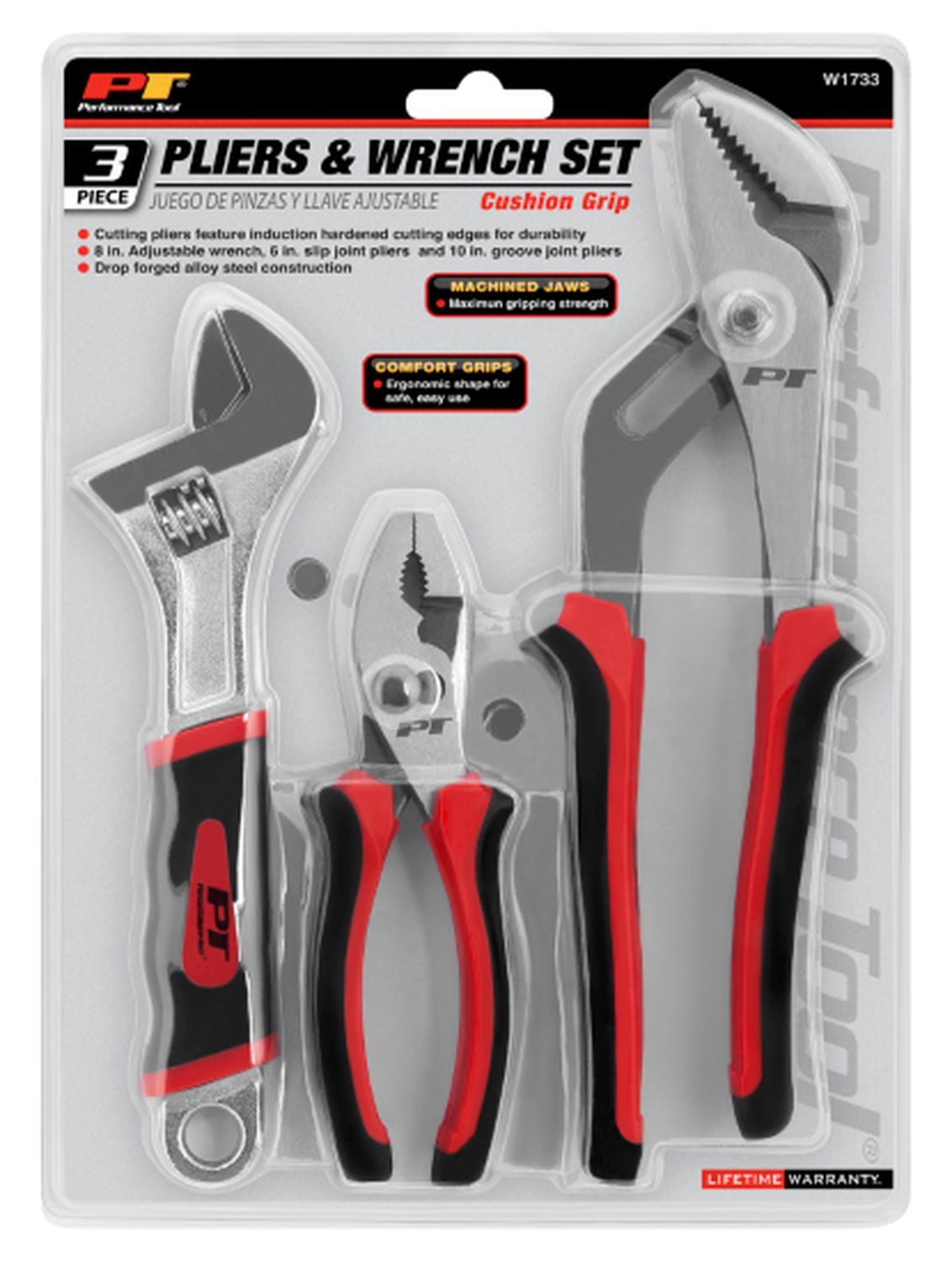 Powergrip Plier Wrench Set - 3-Piece Chromed Parallel Jaw Pliers For Professional Use - View #2