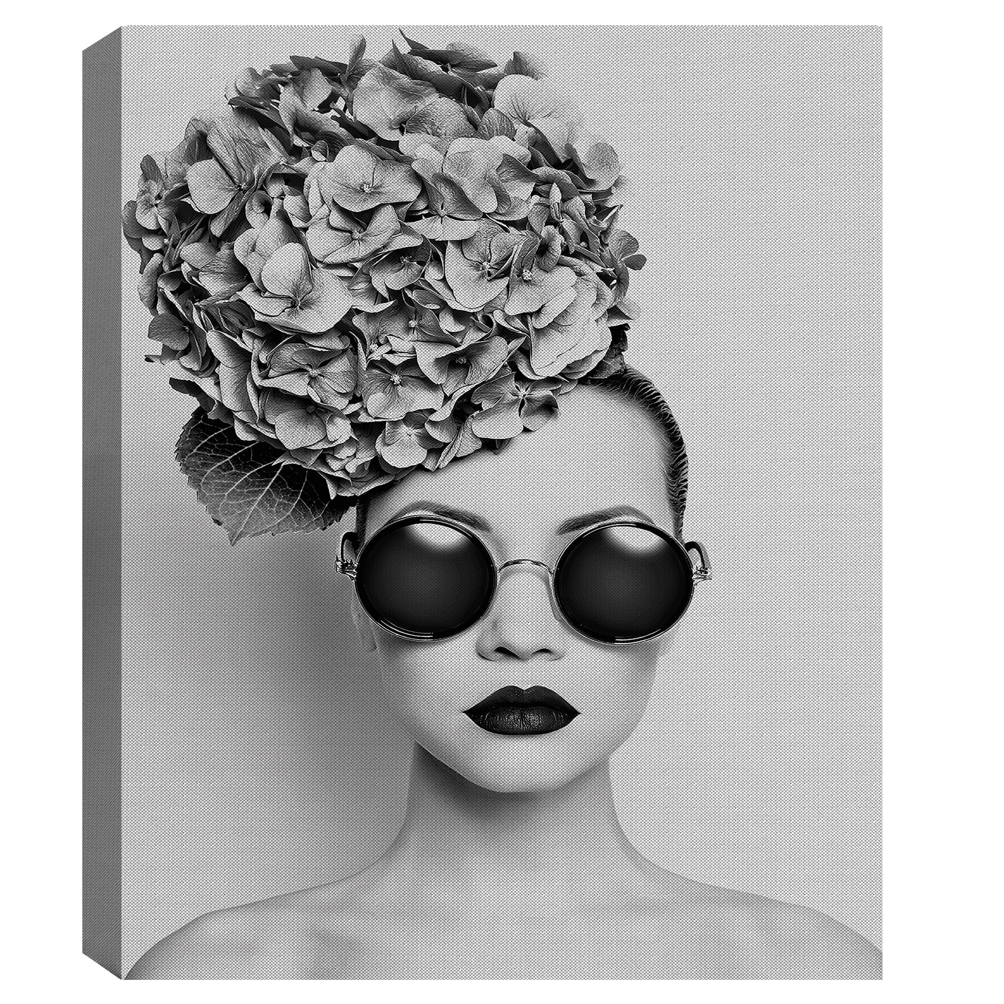 Masterpiece Art Gallery Petunia In Sunglasses Portrait by Incada Canvas Art Print 22" x 28"