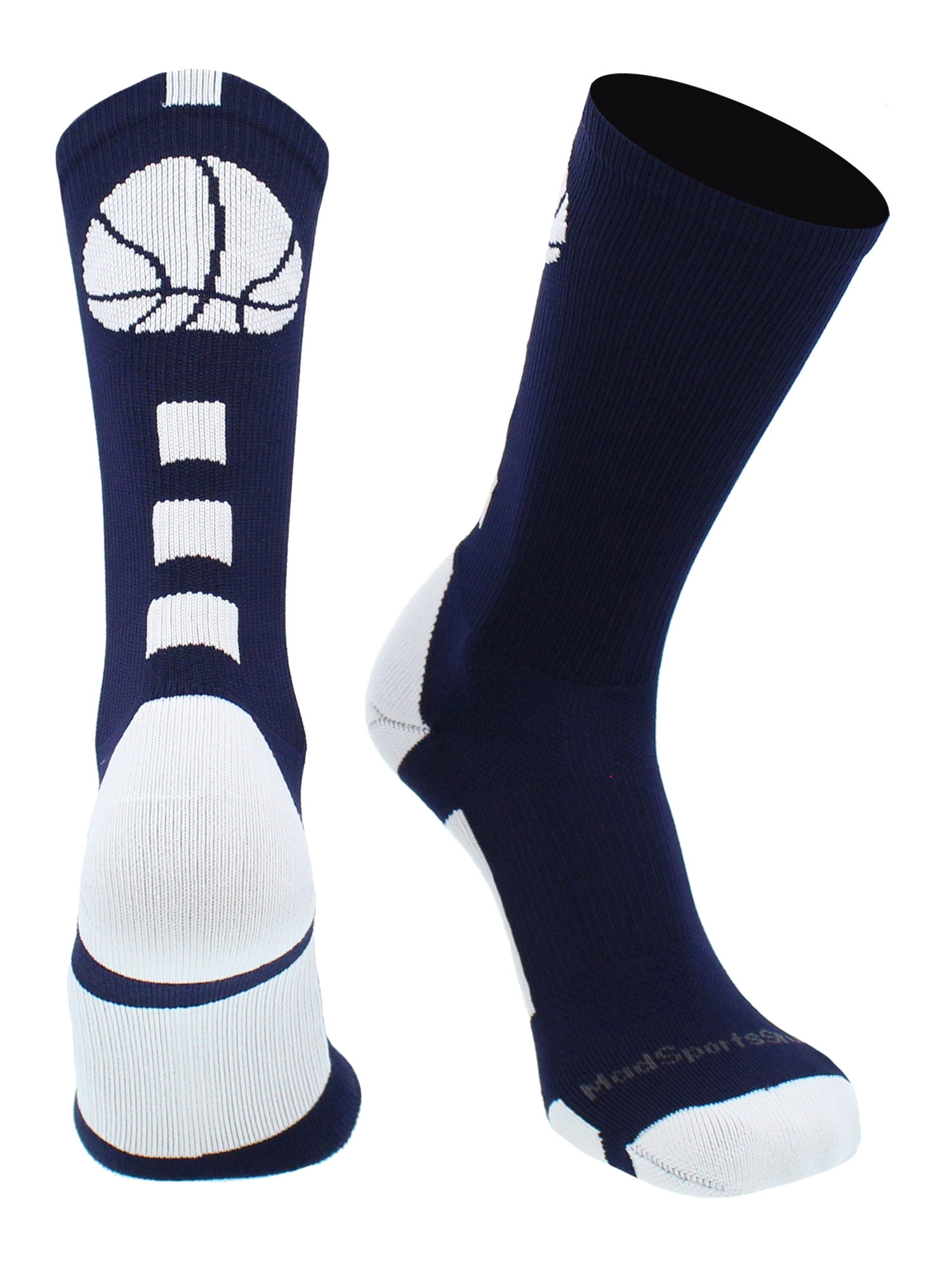 navy basketball socks