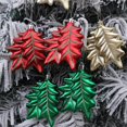 thumbnail image 2 of Festival Plastic Leaf Shape Hangings 2Boxes Pack Varied Color And Form For Christmas Tree Embellishment Red, 2 of 5