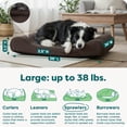 thumbnail image 4 of FurHaven Pet Dog Bed | Orthopedic Ultra Plush Luxe Lounger Pet Bed for Dogs & Cats, Chocolate, Large, 4 of 10