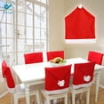 thumbnail image 5 of Deago 2 PCS Santa Clause Hat Chair Covers, Red Hat Kitchen Chair Back Covers For Christmas Holiday Festive Décor, 5 of 8