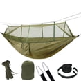thumbnail image 1 of Hamac de Camping avec Filet Hamac 2 Personnes avec Filet Design en Maille Indispensables pour Randonnée Plage Patio, 1 of 7