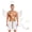 White, variant on Men Halloween Cupid 5-piece Heart Skirt Detachable Sleeves Wings Angel Headwear Black M