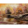 thumbnail image 3 of Chodyukov, Aleksander 14x12 Black Modern Framed Museum Art Print Titled - Snowy River Bank, 3 of 5