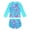 Green, variant on Usaibhir Girls Rash Guard Swimsuit Scales Print Shirt with Shorts for Sports Girls Swimsuits Size 3-10Y