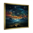 thumbnail image 3 of Designart "Starlit Night With Zodiac Stars" Astrology Picture Framed Wall Art Prints, 3 of 5