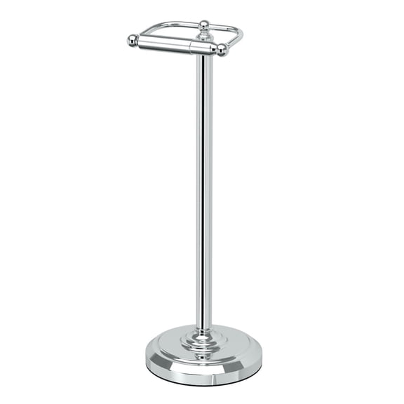 Gatco Freestanding Pedestal Toilet Paper Holder, Chrome