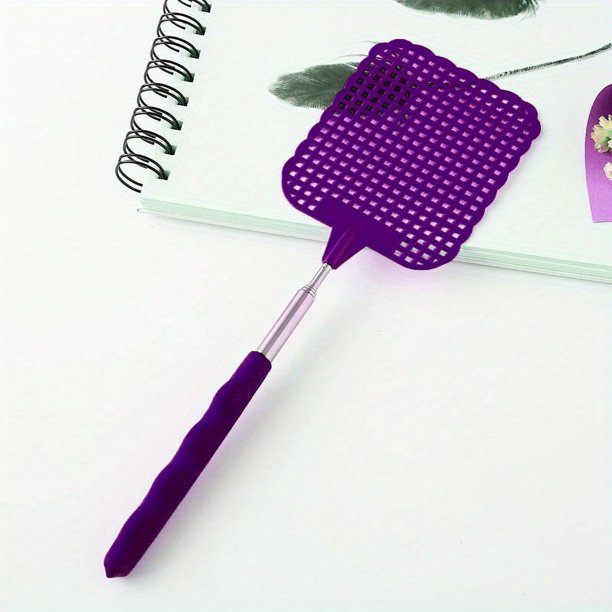 1pc, Creative Retractable Plastic Fly Swatter, Summer Mosquito Swatter, Home Daily Use Fly Killer Artifact, Summer Essentials, Beach, Travel Accessories