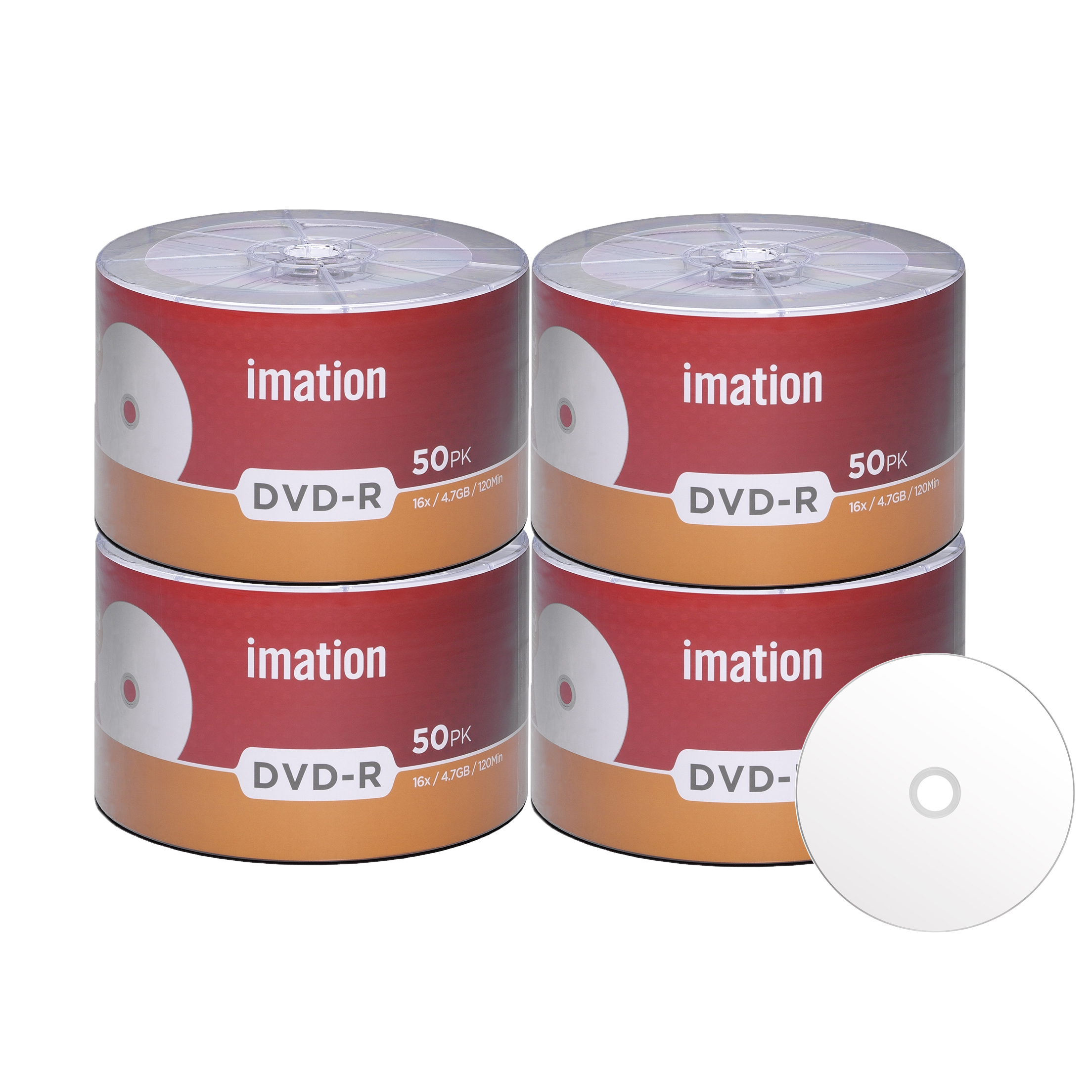 200 Pack Imation DVD R 16X 4 7GB 120Min White Inkjet Hub Printable 200 Pack Imation DVD R 16X 4 7GB 120Min White Inkjet Hub Printable