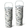 thumbnail image 2 of 1pc penguin 30oz Tumbler with Straw & Handle - Insulated Stainless Steel Cup | Holiday Gift for Man Women (Christmas, Valentine's, Birthday), 2 of 7