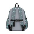 thumbnail image 3 of Dog Paw Print and Bone Gray Pattern Backpack for School, Cute School Bag with Adjustable Shoulder Straps and Padded Back, 13.4"x11"x4.7", 3 of 5