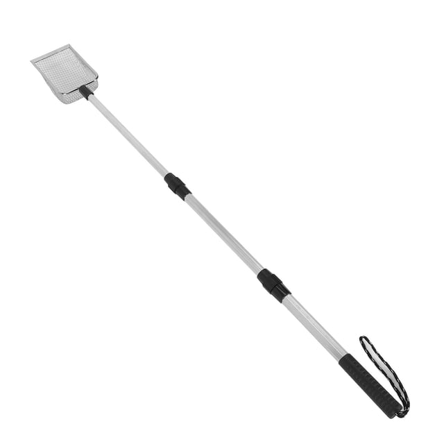 Adjustable Stainless Steel Chicken Poop Scooper, Extendable Long Handle Cat Litter Sifter, Welded Metal, Non Stick, Efficient Cleaning Tool for Poultry Owners