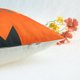 thumbnail image 4 of Funda de cojín decorativa de lino REGALWOVEN para interiores y exteriores, juego de 2, naranja-4 18" x 18", 4 of 6