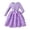 Purple, variant on Letdown Toddler Girls Rose Applique Tutu Dress - Knit Long Sleeve Top & Tulle Skirt, Spring Fall Holiday Party Dress, Elegant Birthday & Photo Outfit (Hot Pink,2-3 Years)