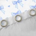 thumbnail image 4 of Manfei Light Blue Bow Love Heart Curtains Pack of 2 (42x84 Each), Cute Princess Style Curtains Blackout for Boys Girls Women Men, 4 of 6