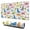 Colorful Cartoon Dinosaurs-3, variant on Long Mouse Pads for Desk,Colorful Cartoon Dinosaurs Squares Desk Mats on Top Of Desks, Desk Mouse Pad Extra Large with 3mm Non-Slip Base and Stitched Edge for Gaming,Work,Home 31.5"x11.8"