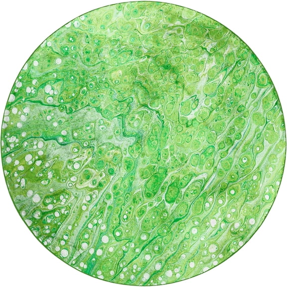 Dalyn Kikiamo Area Rug KK5-Lime-In KK5LM8RO Lime-In, 8' x 8'