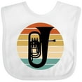 thumbnail image 3 of Inktastic Tuba Music Retro Sunset Silhouette Boys or Girls Baby Bib, 3 of 4