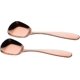 thumbnail image 1 of 2 Pcs Stainless Steel Square Flat Spoons Rainbow Serving Spoons Mini Coffee Dinner Cutlery (rose Gold), 1 of 5