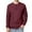 Red, variant on gbyLJF Men's Four-button Pullover Solid Color Round Neck Long Sleeve Sweatshirt Middleweight Loose Fit Base Layer Shirt