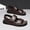 Brown, variant on New Fashion Men'S Slippers And Beach Shoes, Lightweight Breathable Driving Shoes