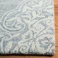 thumbnail image 3 of SAFAVIEH Micro-Loop Mira Geometric Wool Area Rug, Blue/Ivory, 5' x 8', 3 of 7