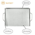 thumbnail image 4 of Outset Stainless Steel Grill Topper Grid, 11 x 17-inch, 4 of 6