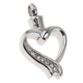 thumbnail image 5 of Frame Clear Rhinestone Stainless Steel Urn Cremation Ash Holder, 5 of 6