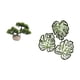 thumbnail image 5 of Árbol bonsái artificial,Bonsái artificial para decoración de escritorio o interior,Placa de pared con hojas de palma,Decoración de pared de madera con hojas de palma,Adorno de madera para, 5 of 8