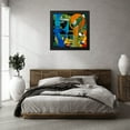 thumbnail image 3 of Stephen Chambers 26x26 Black Modern Wood Framed Wall Art Titled - Love Abstract Six, 3 of 6
