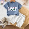 thumbnail image 2 of GXWEA Baby Boy Outfits 3T Boys Clothes Toddler Boy Clothes Summer Outfits Kids Short Sleeve T-Shirt And Shorts, 2 of 7