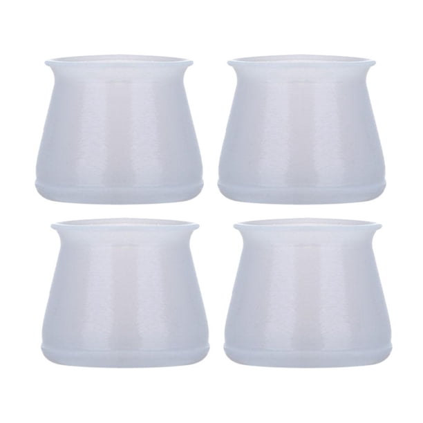 Tapas de Patas de Silla Cuadradas Antideslizantes de Silicona de Pies para Taburetes - Azul perfecl Tapas de las piernas del asiento