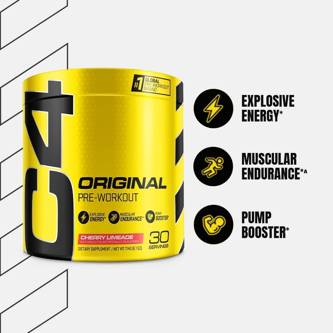 Cellucor | C4 Original Preworkout Powder | Cherry Limeade | Energy & Endurance | Creatine | 30 Servings - image 3 of 8
