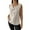 Khaki-linen shirts, variant on Frostluinai Sleeveless Linen Shirts for Women V Neck Solid Lounge Tank Tops Lightweight Henley Shirts Summer Loose Fit Blouses