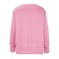 thumbnail image 6 of Fall Sweaters for Women Trendy Crewneck Sweater Batwing Long Sleeve Sweater Oversized Ribbed Knit Side Slit Pullover Top, 6 of 8