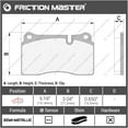 thumbnail image 3 of Friction Master D747 Front Ceramic Brake Pads Replacement Set, 3 of 5