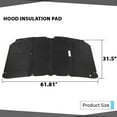 thumbnail image 4 of CROSSDESIGN Black Hood Insulation Pad Fit for 1999-2007 Ford F250 F350 F450 & Excursion, 4 of 9