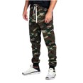 thumbnail image 2 of ProGo USA Men's Casual Joggers Sweatpants Basic Fleece Marled Jogger Pant Elastic Waist (2X-Large, Camouflage), 2 of 7