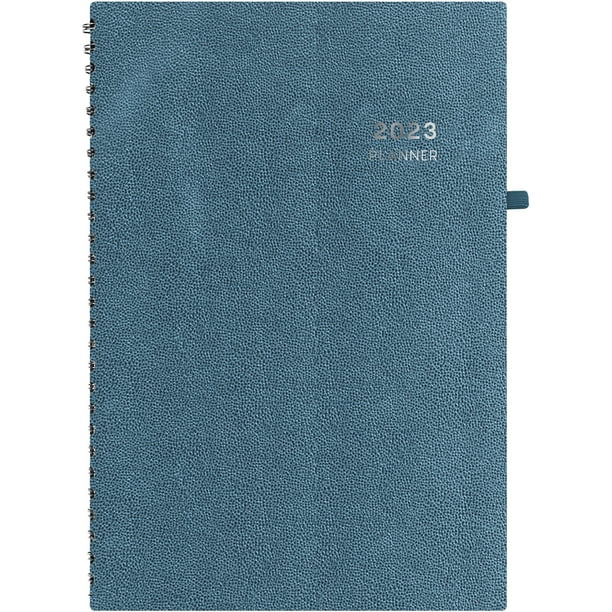 Blue Sky? Daily Aligned Planner, 5"x 8", Steel Blue, January To December 2023, 132333