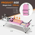 thumbnail image 2 of UHOMEPRO Pilates Reformer, Foldable Pilates Core Bed for Home and Gym Workouts Equipment, Yoga Fitness Machine Suitable for Advanced and Beginners Users, Double Resistance, Simple Assembly, Pink, 2 of 12