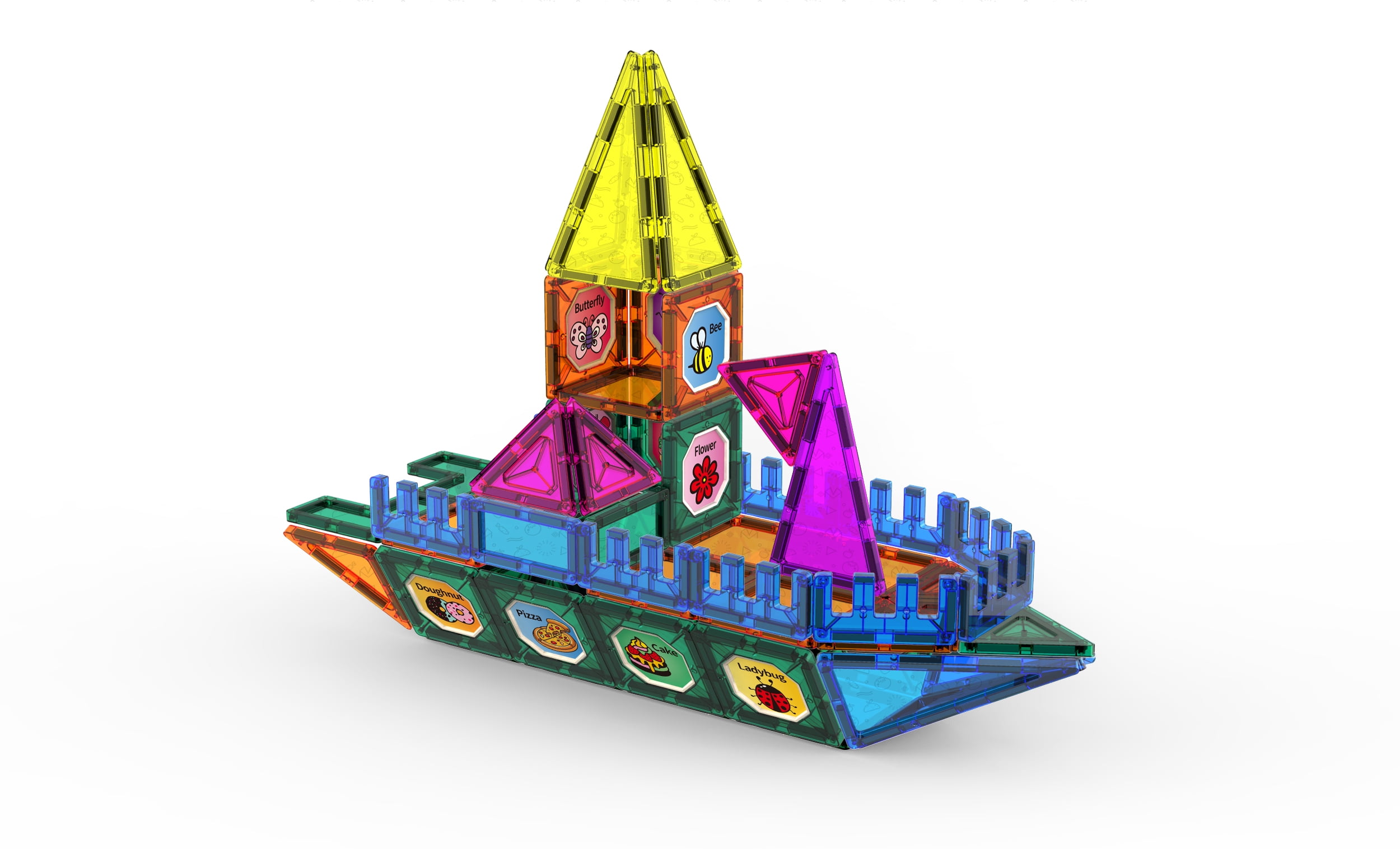 Cra-Z-Art MagCreator 83 Piece RC Multicolor Magnetic Tiles Motion