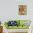 thumbnail image 2 of Vincent Van Gogh's Canvas Wall Art - Still Life Vase with Sunflower Classic Artwork Picture Print with Framed Famous Oil Painting Hang for Home Office Bedroom Living Room Wall Decor-12" X16", 2 of 7