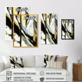 thumbnail image 4 of Designart Abstract Geode Geometric Marble Grey II Canvas Wall Art, 4 of 5